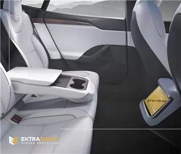 Tesla Model X 2021 - Present Rear climate control Protection d'écran Résiste aux rayures HD transparent