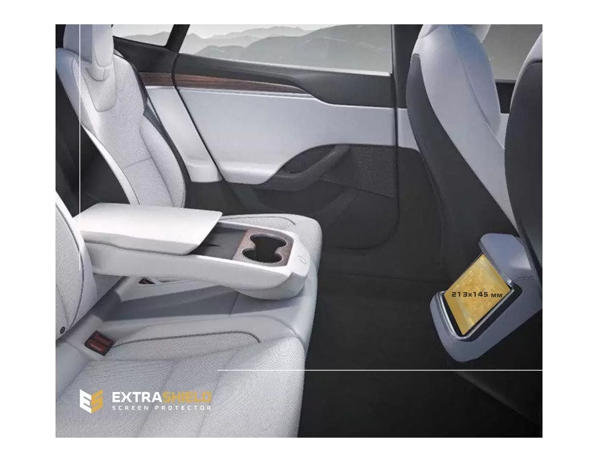 Tesla Model X 2021 - Present Rear climate control Protection d'écran Résiste aux rayures HD transparent - 1 - habillage decor de