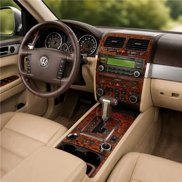 Volkswagen Touareg 2004+ set complet, sans navigation kit décor tableau de bord 3D
