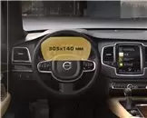 Volvo XC90 2014 - Present Digital Speedometer 3" Protection d\'écran Résiste aux rayures HD transparent