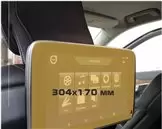 Volvo XC90 2014 - Present Passenger monitors (2pcs,) 9" Protection d\'écran Résiste aux rayures HD transparent