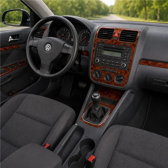 Volkswagen Jetta 2005-2009 boîte manuelle, climatisation kit décor tableau de bord 3D