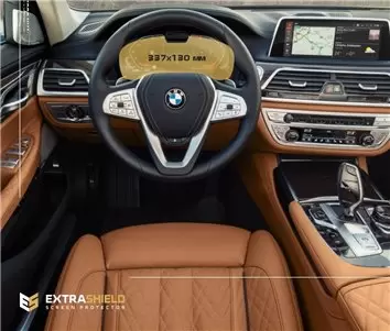 BMW 7 Series (F01/F02) 2015 - 2015 Multimedia NBT 8,8" Protection d'écran Résiste aux rayures HD transparent - 1 - habillage dec