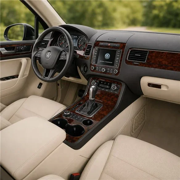 Volkswagen Touareg II 2010-2018 kit décor tableau de bord 3D, 11 pièces