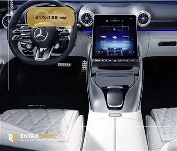 Mercedes-Benz S-class (W223/Z223) 2020 - Present Passenger monitors (2pcs,) Android Protection d'écran Résiste aux rayures HD tr