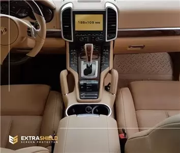 Porsche Cayenne 2015-2018 Multimedia 8" Protection d'écran Résiste aux rayures HD transparent - 1 - habillage decor de tableau d
