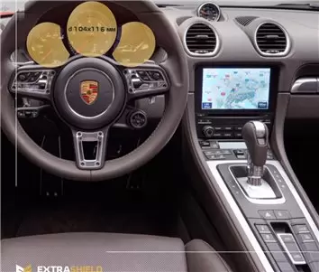 Porsche Boxster 2016 - Present Digital Speedometer 12" Protection d'écran Résiste aux rayures HD transparent - 1 - habillage dec