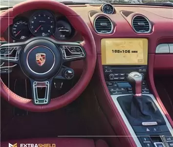 Porsche Boxster 2016 - Present Multimedia 7" Protection d'écran Résiste aux rayures HD transparent - 1 - habillage decor de tabl