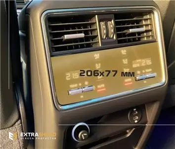 Porsche Cayenne 2017 - Present Rear Climate-Control 10,5" Protection d'écran Résiste aux rayures HD transparent - 1 - habillage 