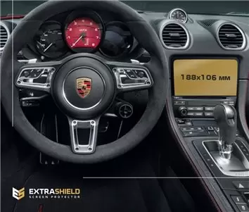 Porsche Cayman 2016 - 2020 Multimedia Sound Package Plus 7" Protection d'écran Résiste aux rayures HD transparent - 1 - habillag