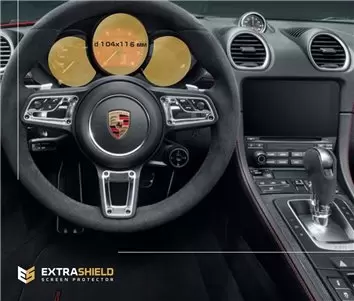 Porsche Cayman 2016 - Present Digital Speedometer 12" Protection d'écran Résiste aux rayures HD transparent - 1 - habillage deco