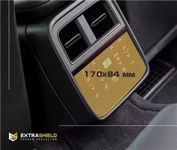 Porsche Taycan 2019 - Present Rear Climate-Control 6,5" Protection d'écran Résiste aux rayures HD transparent - 1 - habillage de