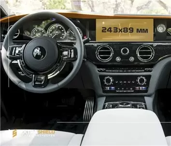 Rolls-Royce Ghost 2014 - 2021 Multimedia 8,8" Protection d'écran Résiste aux rayures HD transparent