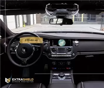Rolls-Royce Wraith 2013 - Present Digital Speedometer Protection d'écran Résiste aux rayures HD transparent - 1 - habillage deco