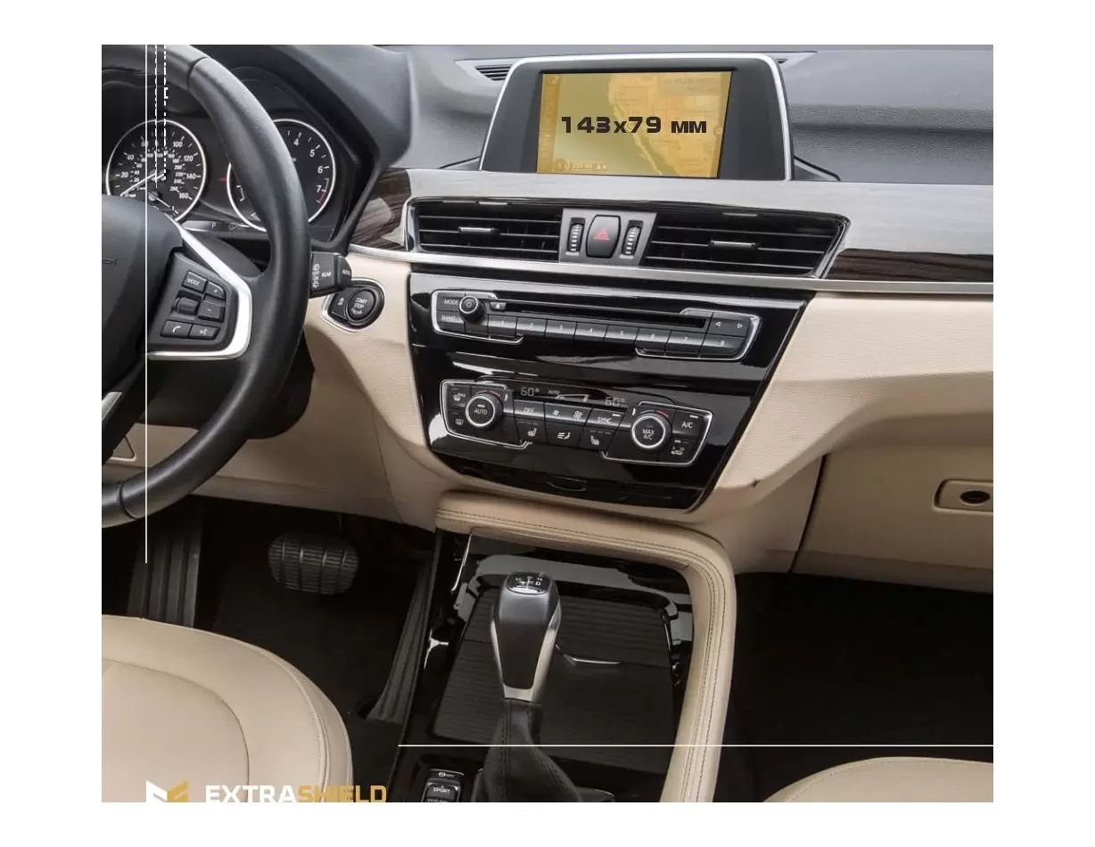 BMW X1 (E84) 2009 - 2012 Multimedia 8,8" Protection d'écran Résiste aux rayures HD transparent - 1 - habillage decor de tableau 