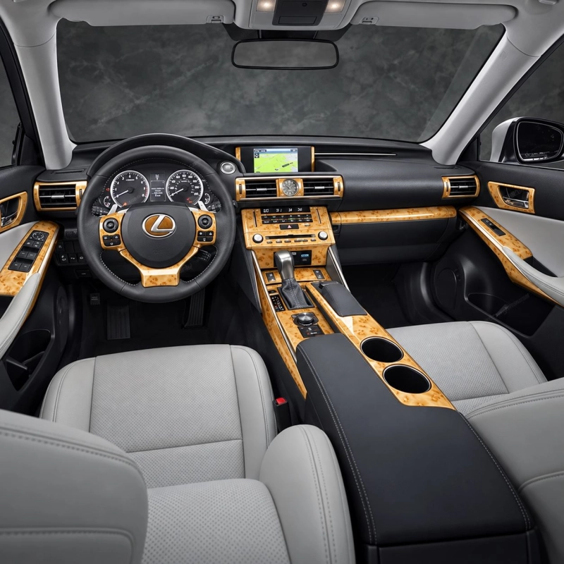Lexus IS 2013-2022 3D kit décoration intérieure tableau de bord 47 pièces