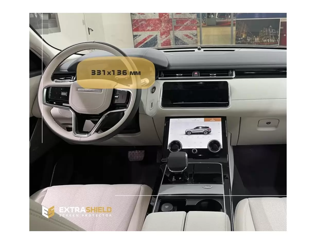 Land Rover RR Velar (L560) 2017 - Present Digital Speedometer Protection d'écran Résiste aux rayures HD transparent - 1 - habill