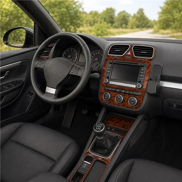 Volkswagen Eos 2005-2010 kit décor tableau de bord 3D, 9 pièces