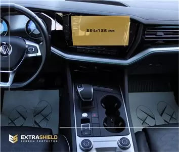Volkswagen Touareg (CR) 2018 - Present Multimedia 9" Protection d'écran Résiste aux rayures HD transparent - 1 - habillage decor