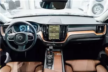 Volvo S60 2018 - Present Multimedia 9" Protection d'écran Résiste aux rayures HD transparent