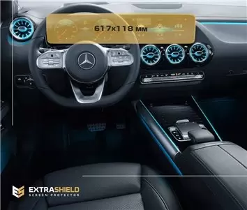 Mercedes-Benz B-Class (T247) 2018 - 2020 Digital Speedometer + Multimedia 12,3" Protection d'écran Résiste aux rayures HD transp