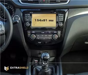 Nissan X-Trail (T32) 2013 - Present Multimedia Nissan Connect 7" Protection d'écran Résiste aux rayures HD transparent - 1 - hab
