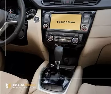 Nissan X-Trail (T32) 2018 - Present Multimedia Protection d'écran Résiste aux rayures HD transparent - 1 - habillage decor de ta