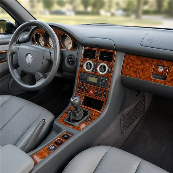 Mercedes SLK (R170) 1997-2004 kit décor tableau de bord 3D, 23 pièces