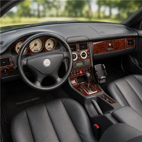 Mercedes Benz SLK 1998-2000 set complet, compatible OEM kit décor tableau de bord 3D