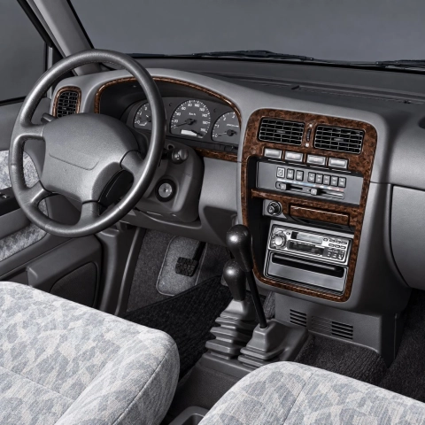 Nissan Navara Pickup 1996-1999 kit décoration intérieure tableau de bord 9 pièces 2