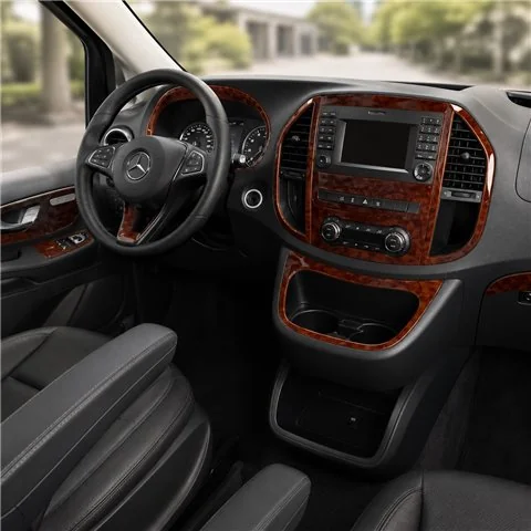 Mercedes Vito W447 2015+ kit décor tableau de bord 3D, 38 pièces