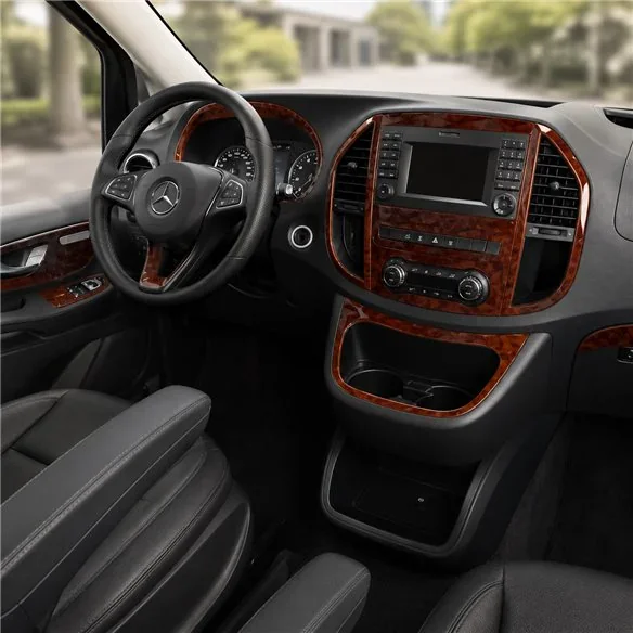 Mercedes Vito W447 2015+ kit décor tableau de bord 3D, 38 pièces