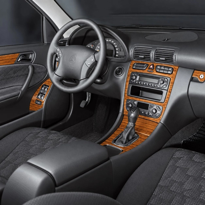 Mercedes Benz C Class 2001-2004 kit complet, 4 portes kit décoration intérieure tableau de bord
