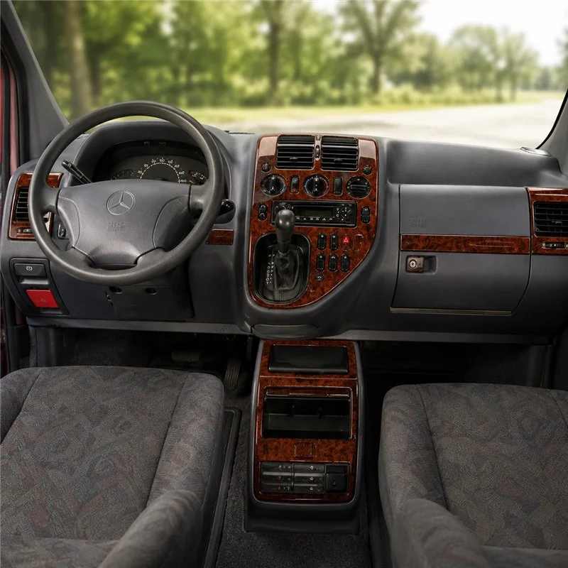 Mercedes Vito W638 V-Klasse 1999-2004 kit décor tableau de bord 3D, 39 pièces