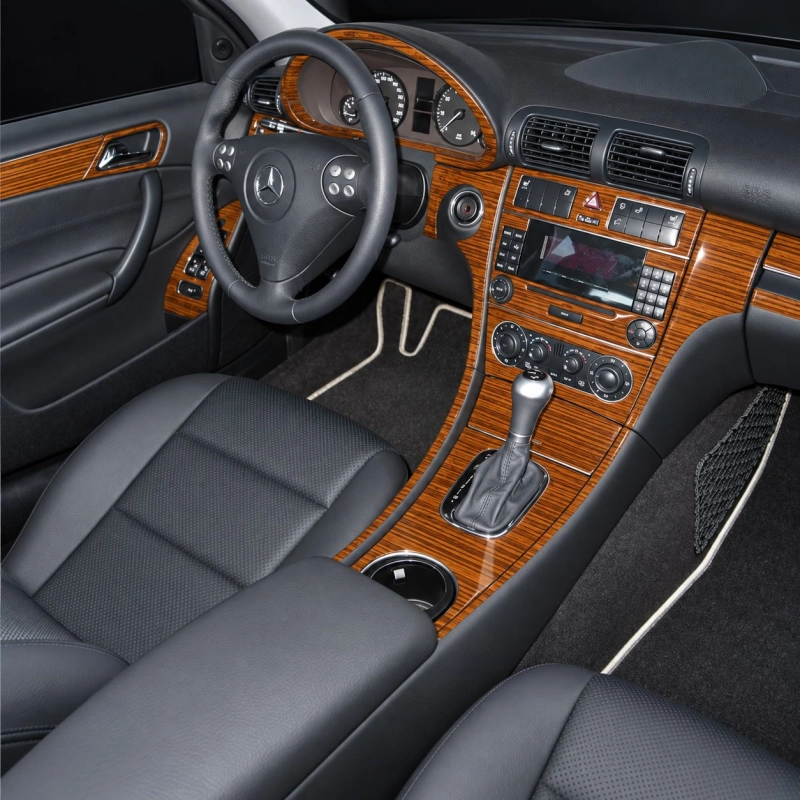 Mercedes Benz C Class 2005-2007 kit complet, 2 portes Coupe kit décoration intérieure tableau de bord