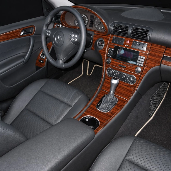 Mercedes Benz C Class 2005-2007 kit complet, 2 portes Coupe kit décoration intérieure tableau de bord
