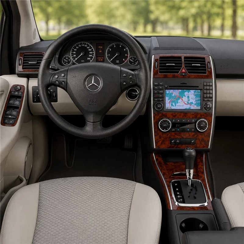 Mercedes A-Class W169 B-Class W245 2004+ kit décor tableau de bord 3D, 11 pièces
