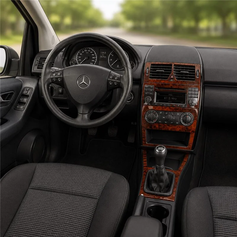 Mercedes A-Class W169 B-Class W245 2004+ kit décor tableau de bord 3D, 10 pièces