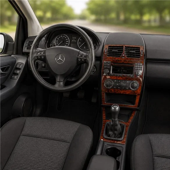 Mercedes A-Class W169 B-Class W245 2004+ kit décor tableau de bord 3D, 10 pièces
