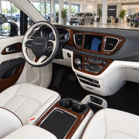 Chrysler Pacifica 2017-2023 kit décoration intérieure tableau de bord 18 pièces