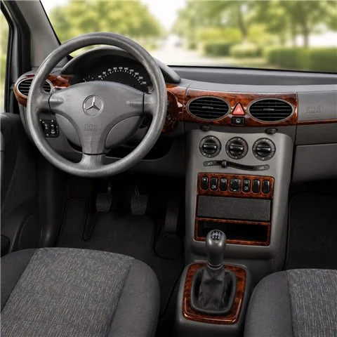 Mercedes A-Class W168 1997-2001 kit décor tableau de bord 3D, 12 pièces