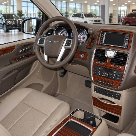 Chrysler Town Country 2011-2016 kit décoration intérieure tableau de bord 18 pièces