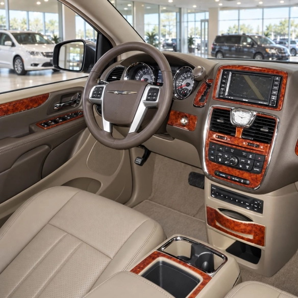 Chrysler Town Country 2011-2016 kit décoration intérieure tableau de bord 18 pièces