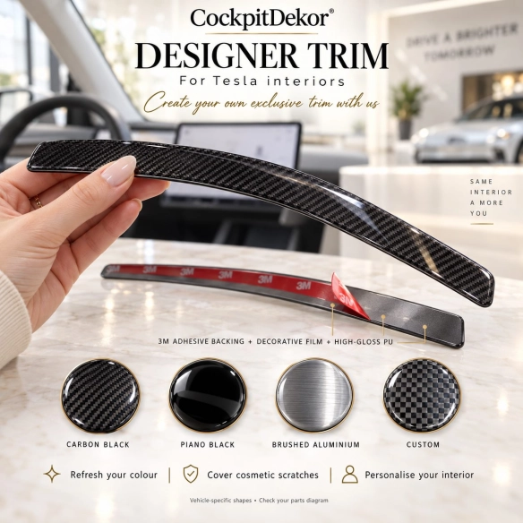 Tesla Model X 2015 – Designer Trim – Kit intérieur complet