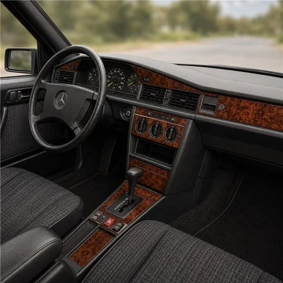 Mercedes C 190 W201 1983-1993 kit décor tableau de bord 3D, 11 pièces