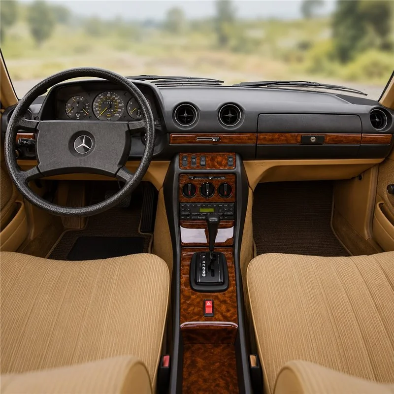 Mercedes E-Class W123 1976-1986 kit décor tableau de bord 3D, 10 pièces