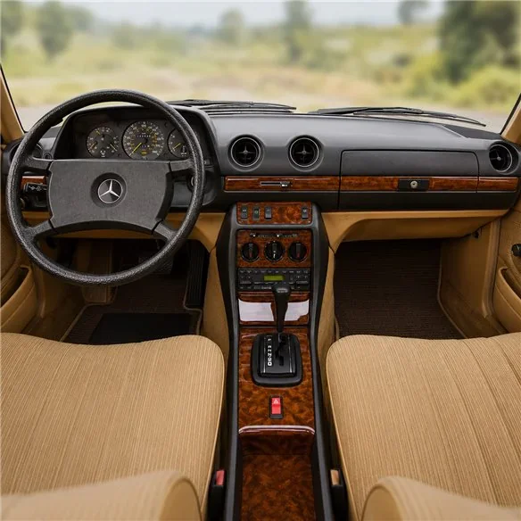 Mercedes E-Class W123 1976-1986 kit décor tableau de bord 3D, 10 pièces