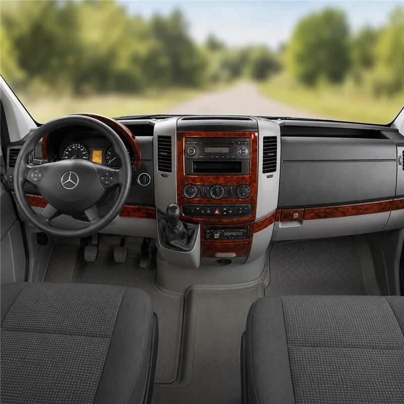 Mercedes Sprinter W906 2006+ kit décor tableau de bord 3D, 14 pièces