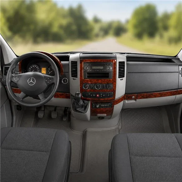 Mercedes Sprinter W906 2006+ kit décor tableau de bord 3D, 18 pièces