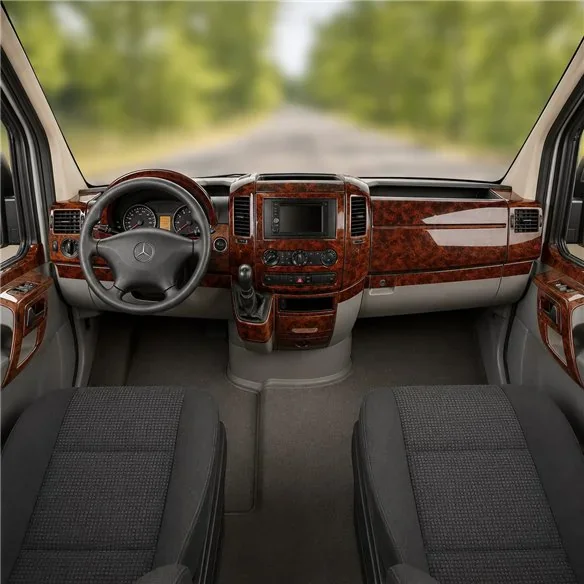 Mercedes Sprinter W906 2015+ kit décor tableau de bord 3D, 51 pièces